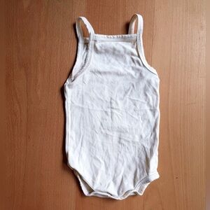 ARQ White Tank Baby One Piece Bodysuit / Onesie